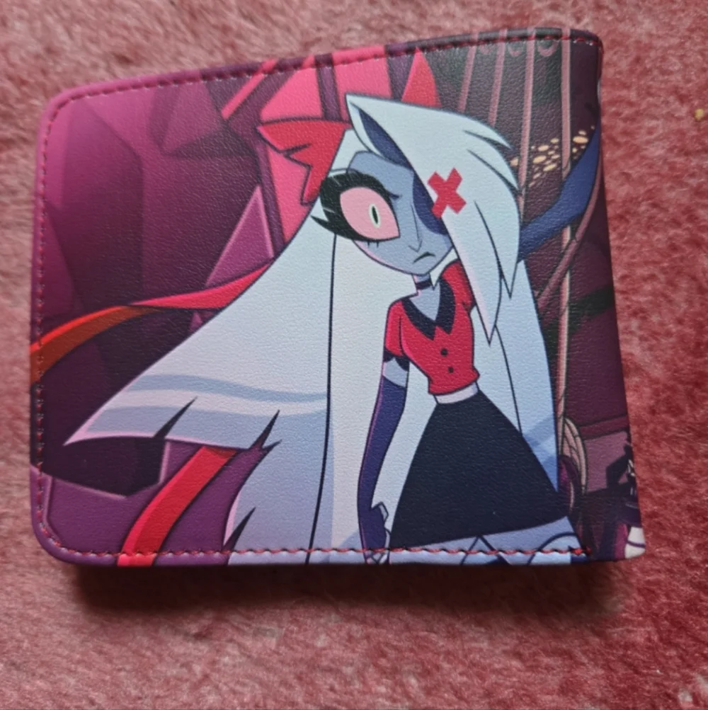 New Hazbin hotel Halloween horror anime manga leather wallet
